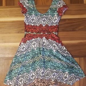 Element Tribal Print Skater Dress